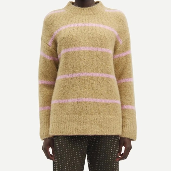 Samsøe Samsøe - Sajoan Sweater in Olive Gray St. - Picture 2 of 8